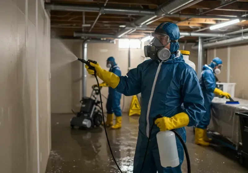 Basement Sanitization and Antimicrobial Treatment process in Morgan Park, IL