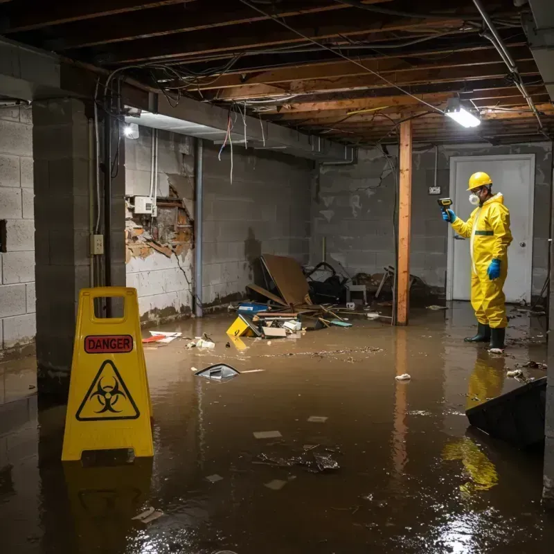 Flooded Basement Electrical Hazard in Morgan Park, IL Property